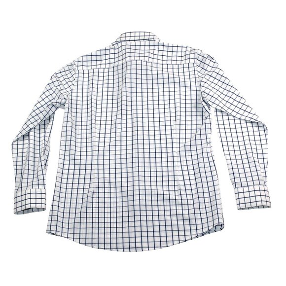Mizzen + Main Mens Lrg Leeward Trim Performance Button Up Checkered Dress Shirt - Picture 2 of 8